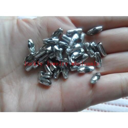 GNAYY 200pcs Stainless steel End Clasp Bead chain connector jewlery findings DIY fittings
