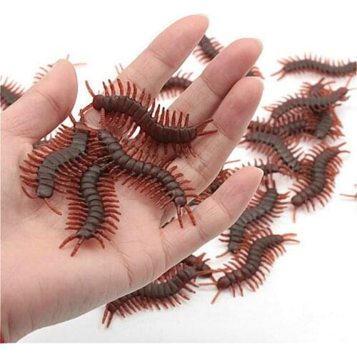 Halloween Trick Fun Novelty Funny Gadgets Blague Toy Simulation False Centipede Action Figures Toys Mini Children Gifts
