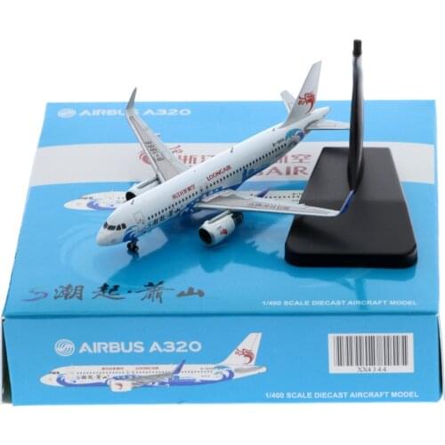 1:400 Alloy Collectible Plane JC Wings XX4344 Loongair Tide Xiaoshan Livery Airbus A320 Diecast Aircraft Jet Model Reg#B-1866