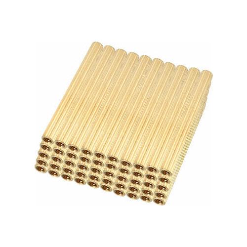 50pcs M2 30x3mm Female Thread Brass Round Standoff Spacer Screw PCB Pillar