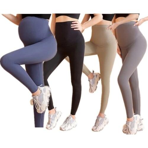 Maternity Yoga Leggings Pregnancy Sportwear Pants for Pregnant Women High Waist Pregnancy Slim Body Shaping Trousers L214