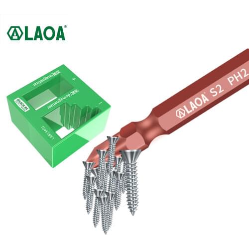 LAOA Powerful screwdriver plus magnetic device Dual-use degausser screwdriver demagnetizer magnetizer