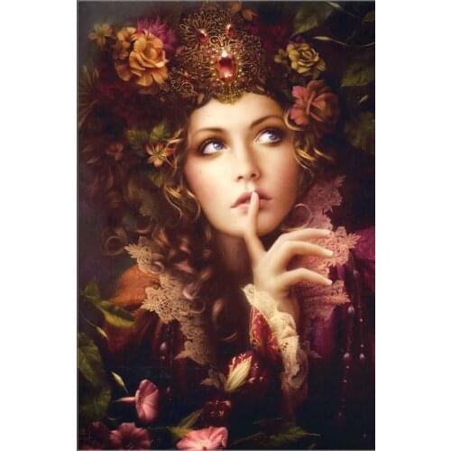 Beauty girl sweet Counted Cross Stitch Kits Needlework Embroidery Crafts 14ct Aida DIY Arts Handmade Home wall Decor