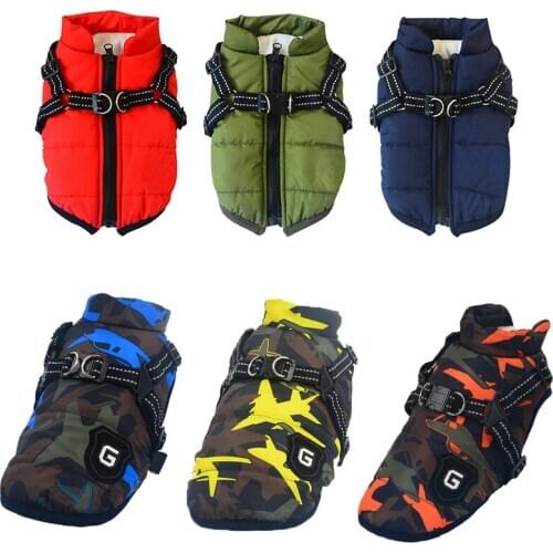 Pet Clothing for Dog Clothes For Small Dog Vest Harness Puppy Winter Outfit Warm Garment Jacket Apparel Chihuahua