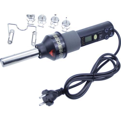 220V 240V 450W 450 Degree LCD Adjustable Electronic Heat Hot Air Gun Desoldering Soldering Station IC SMD BGA + 4 Nozzle 8018LCD