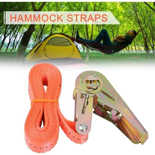 3pcs Hammock Straps Tent Cable Camping Heavy Duty Hammock Tree Straps Set Nylon Gravity Buckle Climbing Rope Camping Accessories