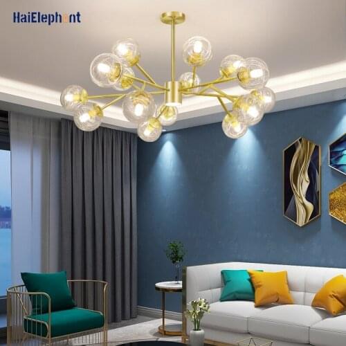 E27 Gold Luxury Chandelier Lights For Living Room Bedroom Indoor Lighting Luminaria Modern Lamps Fixtures Lustres Without Bulbs