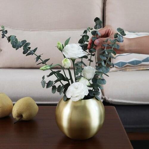 Stainless Steel Luxury Flower Vase Holder Wedding Table Centrepiece Decors