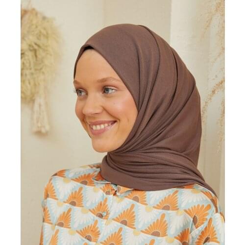 Şalland Combed Cotton Shawl Mink Color New Model Trend Stylish 2021 Women Hijab Scarf Shawl Scarves Four Seasons Comfortable Flexible Fabric Practical Use Clothing Accessory Hijab Women Combed Cotton Shawl-16