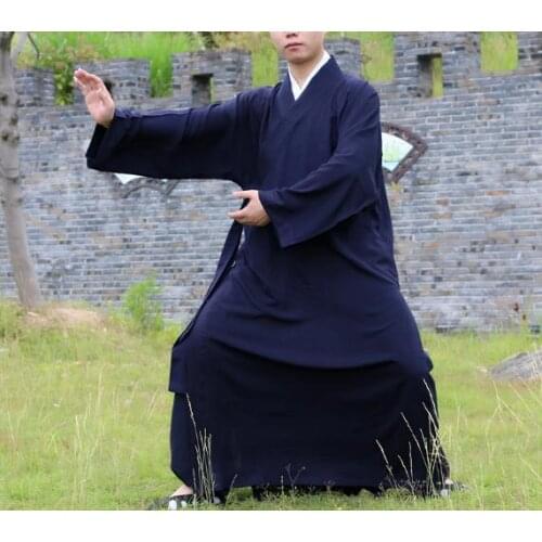 Unisex high quality Summer&Spring taoist kung fu clothing dobok taoism uniforms wudang tai chi suits blue/black