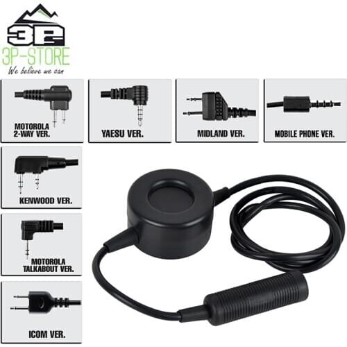 Z Tactical Waterproof PTT Compatible with Comtac II H50 SORDIN HD03 Headset Headphone Accessories WZ114