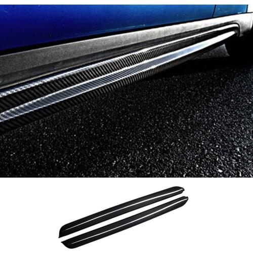 For MINI COOPER COUNTRYMAN F60 Real Carbon Fiber Front Side Skirts Guard Scratch Bumper Protector Trim Exterior Accessories