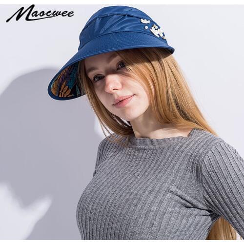 Summer Cap Women Beach Foldable Sun Hats Caps Foldable Big Beach Hat Self-tie Bow Womens Bone Summer Beach Floppy Cap Headwear