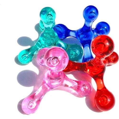 1pc Useful Mini Manual Massager 4 Balls Arm Back Leg Head Foot Acupuncture Point Massager Tools Relaxation Eliminate Oedema Fat