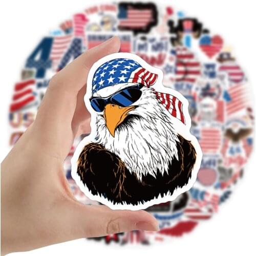 10/50Pcs Kawaii Cute Stickers Aesthetic American USA President Stickers for Independence Day Scrapbook Planner Journal Car