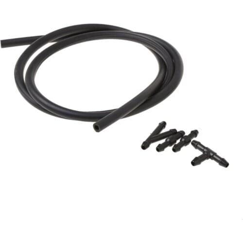 2 X Auto Car Front Windscreen Universal Washer Wiper Nozzle Water Spray DIY Wiper 5Pcs Front Windshield Windscreen Wiper Washer