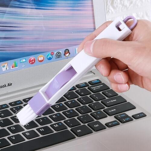 2In1 Multifunctional Computer Window Cleaning Brush Window Groove Keyboard Nook Dust Shovel Window Track Cleaning Tools Supplies