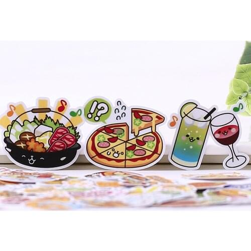 40pcs Creative Cute Self-made Japanese fresh food meng food Scrapbooking Stickers /Decorative Sticker /DIY Craft Photo Albums