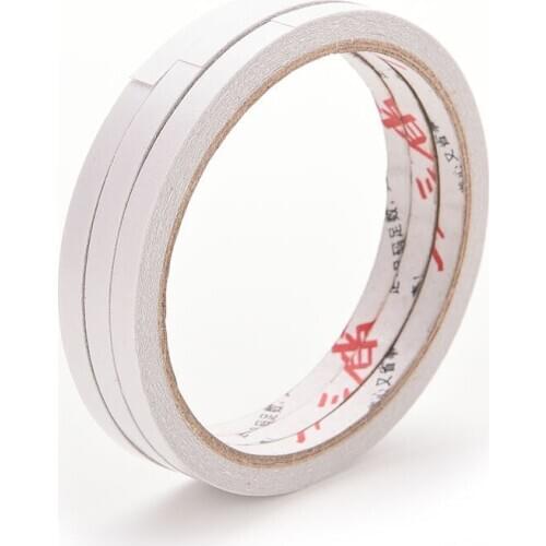 5 Rolls/lot High Quality 6mm x 9m Adhesive Strong Double Sided Tape Sticker For Office Stationery