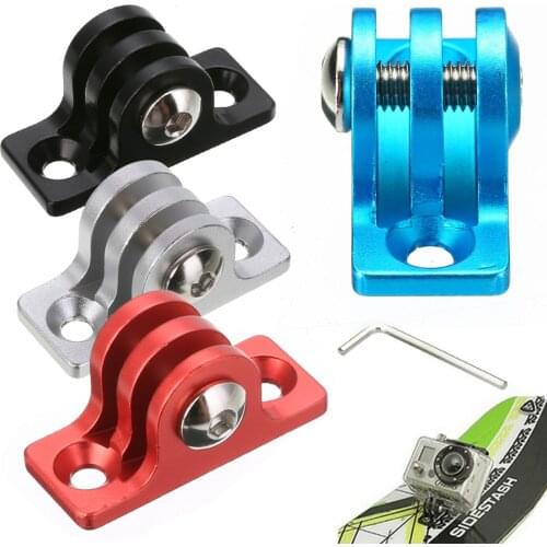 For GoPro Hero Go Pro Mount Accessories 1pc 4Colors Aluminum Alloy Tripod Adapter Mount Durable Camcorder Bottom Adapters Mayitr