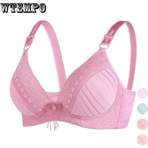 Bra for Women Push Up Bras Plus Size Underwear Seamless Wireless Sexy Gathered Bralette Cotton Thin Breathable Female Bra Bras