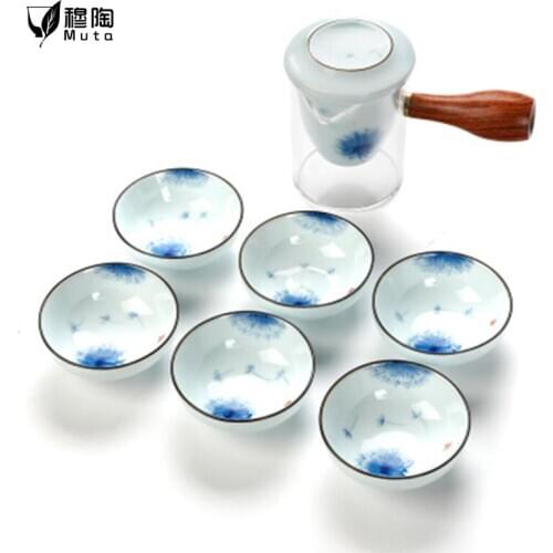Tea sets kiln porcelain Chinese tea ceremony tea cup set garden set chinese tea set of tea Mugs tea sets bone china tea set