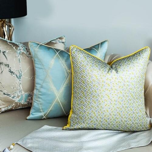 Home Pillowcase Living Room Bedroom Bedside Satin Cushion Cover Sofa Pillowcase Light Luxury