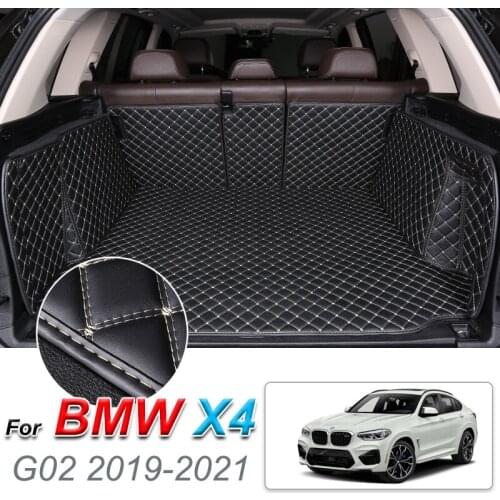 Leather Car Trunk Mat For BMW X4 G02 2019-2021 Cargo Liner Accessories Interior Boot
