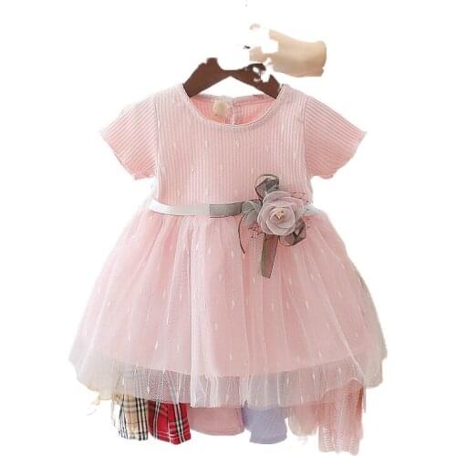 0-4 years old infant summer dress girls dress princess dress baby girl summer Korean dress