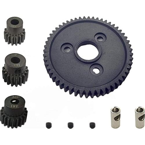 Metal Spur 54T Gear with 15T/17T/19T Pinions for Traxxas Slash 4X4 Stampede 4X4 Traxxas 1/10 Summit Trxxas 1/10 E-REVO