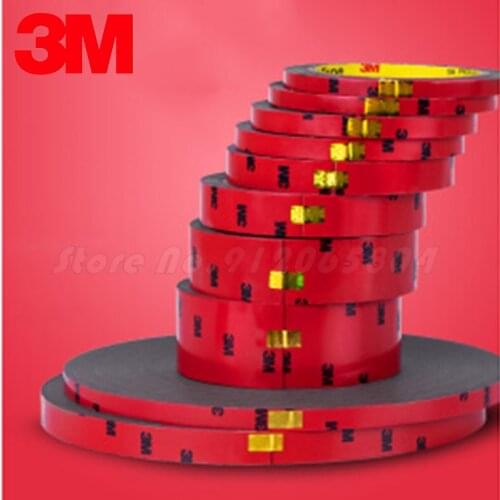 3M Strong Rubber Foam Double Sided Tape Acrylic Foam Waterproof high quality Adhesive family car Ornaments Home hanger Red Tape