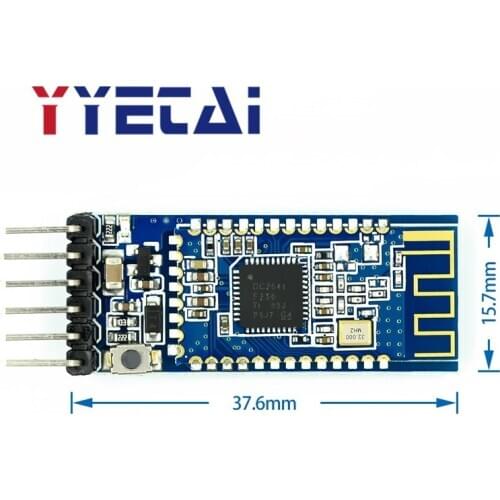 YYT AT-09 Bluetooth 4.0BLE module serial port leads to CC2541 compatible with HM-10 module connected to single chip
