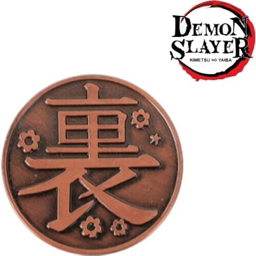 1pc Anime Demon Slayer Coin Cosplay Kimetsu no Yaiba Tsuyuri Kanawo Kochou Shinobu Alloy Metal Coins Tokens Collection Props