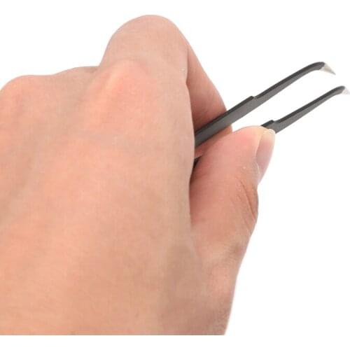 Stainless Steel Beads Tweezer Nail Art Gel Picking Tool DIY Jewelry Portable E56C