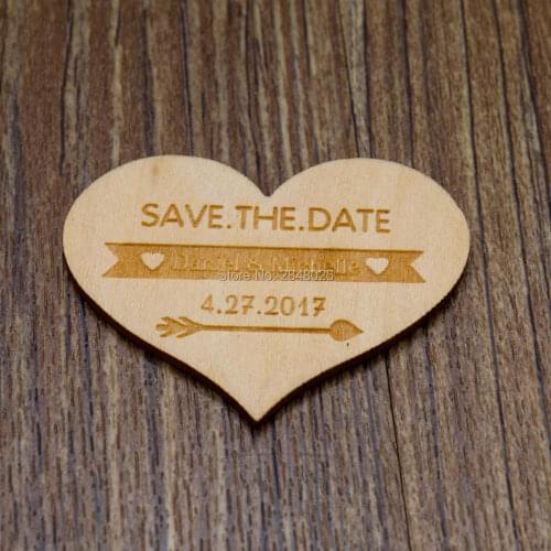Personalized Arrow heart save the date magnet, Wooden Saved the Date, Wedding birthday baby bridal shower party favors gifts