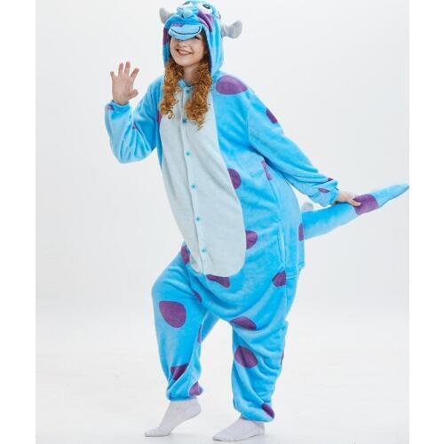 Monster Inc Sullivan Onesies For Adults Men combinaison pyjama adult monstruos university Kigurumi whole onepiece animal pajama