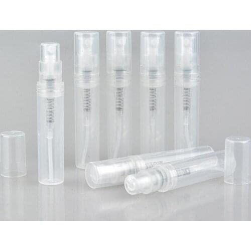 2ml 3ml PP Plastic Lotion Pump Spray Bottle Plastic Cosmetic Packaging Tube With Spray Lids LX9104