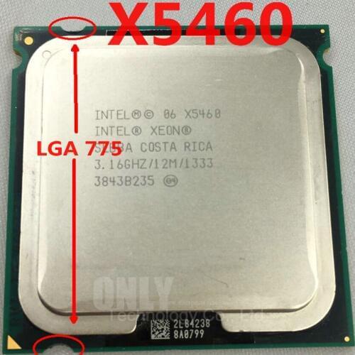 Free shipping intel Low price X5460 Processor CPU 3.16GHz/12MB/1333MHz Close to Core 2 Quad q9650 works on LGA775