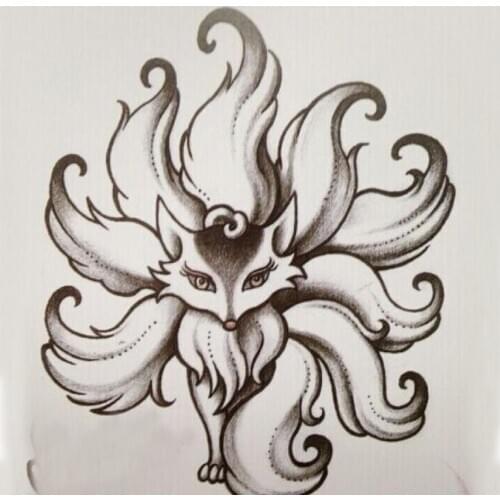 Drop Shipping Rainbow Obsidian Nine Tail Fox Necklace pendant Fox Ward off Bad Luck