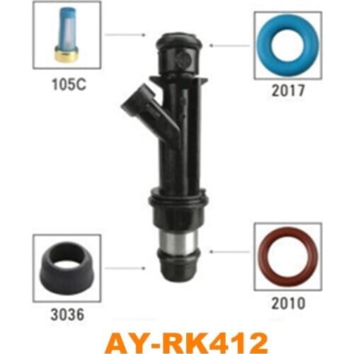 Wholesale 40sets fuel injector repair kit for 40pcs injector nozzles for Chevrolet Aveo 1.6L 2004-2008 (AY-RK412)