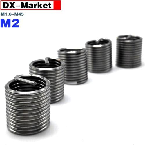 M2 Threaded Inserts , 304 Stainless Steel Wire Thread Insert Fastener , M2*0.4p ,G003