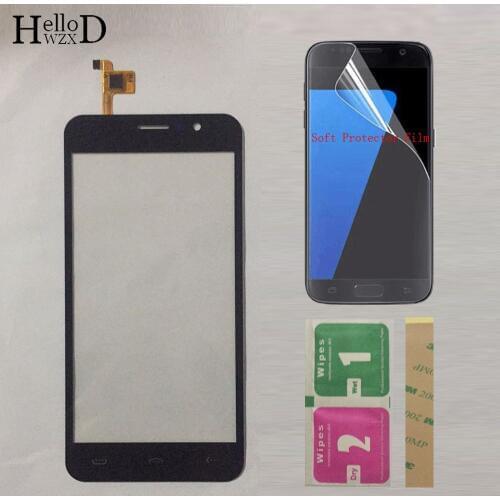 Mobile Touch Screen Glass For Homtom HT16 HT16 Pro Touch Screen TouchScreen Digitizer Touch Panel Sensor Glass + Protector Film