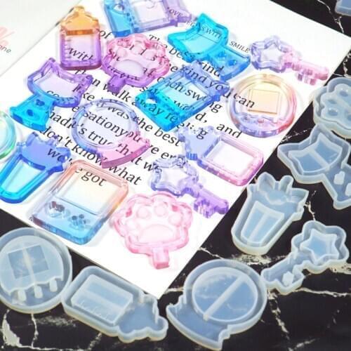 DIY Star Magic Wand Popsicle Game Shaker Silicone Molds Resin Jewelry Fillings Pendant Accessory Charms Handmade Candy Machine