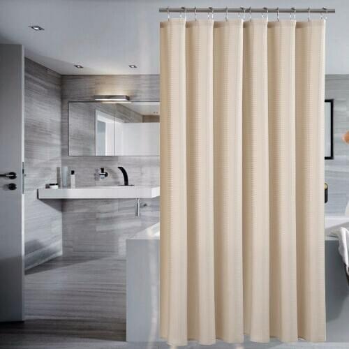 High quality Home dedicated partition curtain size ring Huafu grid curtain waterproof waterproof bathroom shower curtain