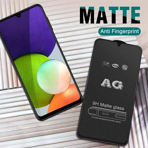 9D Full Glue Frosted Matte Protective Glass for Samsung Galaxy A02 A12 A22 A32 A42 A52 A72 9H Screen Protectors Film Gurad Cover