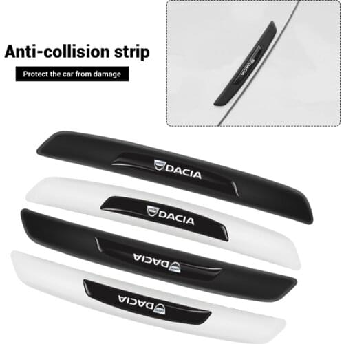 4Pcs Car Anti-Collision Strip Car Door Anti-Scratch Protector Stickers For Dacia Duster Logan Sandero Stepway Lodgy Dokker