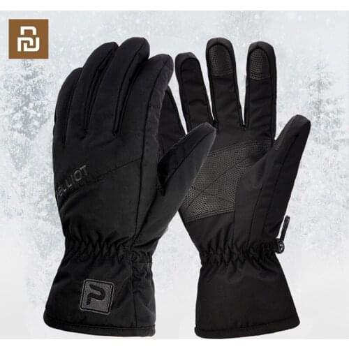 Youpin PELLIOT Winter Outdoor Thermal Warm Cycling Gloves Men Women Windproof Waterproof Thickened Bike Motorcycle Ski Gloves