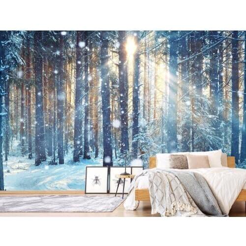 3D Photo Mural Fantasy Forest Wall Removable Wall Papers Kids Self-adhesive Vinyl Wall Sticker Art Home Decor Mural