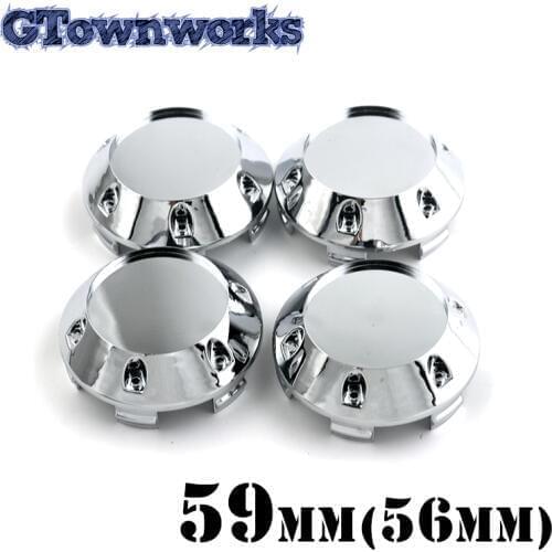 4 pcs 60mm Dome Wheel Center Cap For hyundai Car Rim ABS Plastic Chrome Hubcap Dust Cover