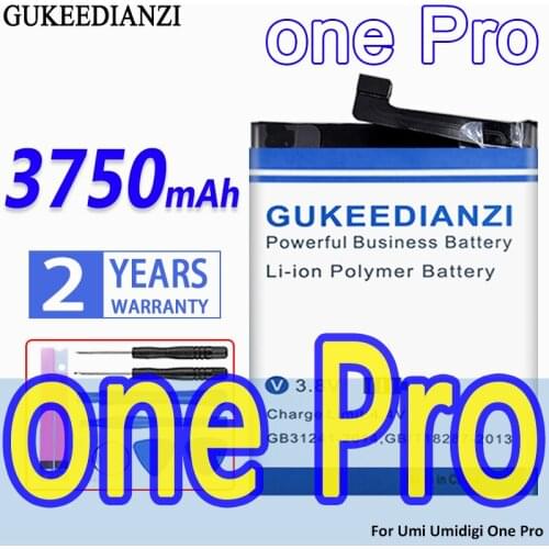 High Capacity GUKEEDIANZI Battery 3750mAh For Umi Umidigi One Pro Onepro
